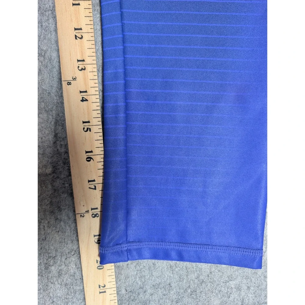 GapFit gFast Blue Ombre Striped Cropped Leggings Womens Performance Yoga Pants - Picture 8 of 10